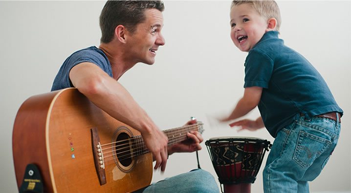 music therapist with child